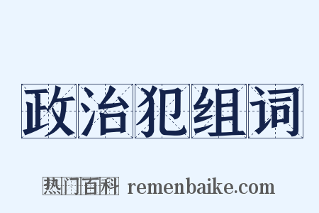 政治犯组词是什么意思的图片